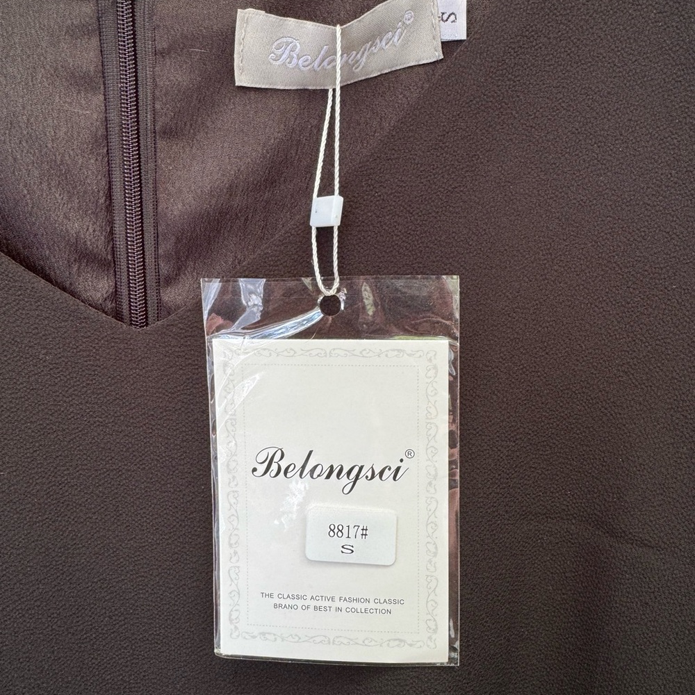 Belongsci Black Ruffle Sleeve Dress size Small - Picture 10 of 10